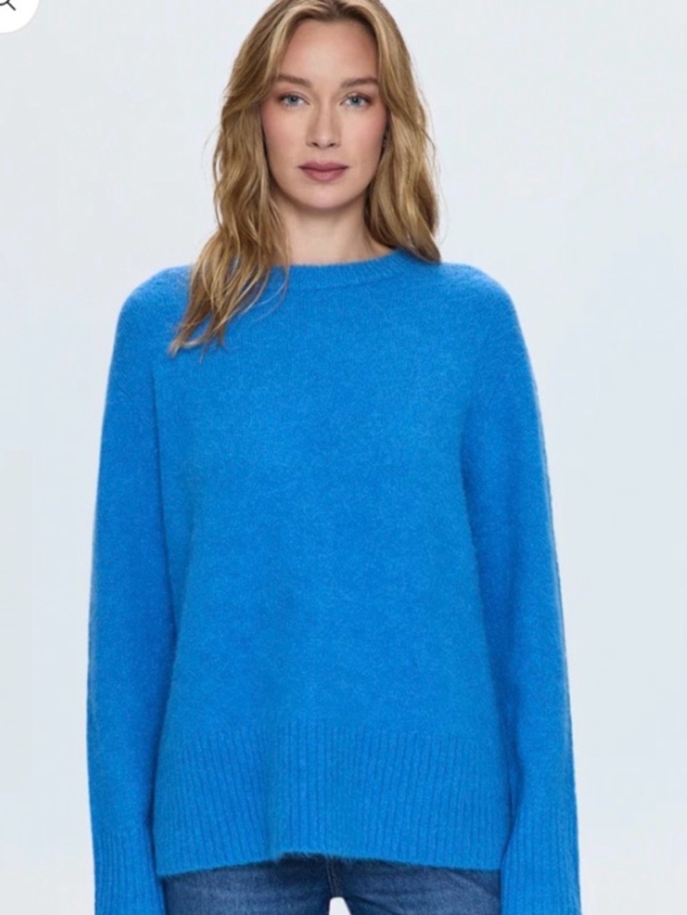 pistola Cozy Blue Alpaca Crewneck Sweater